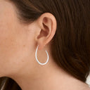 Pure by Nat zilveren Oorbellen Drop Medium