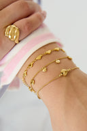 Stainless Steel Armband Hartjes