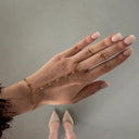 Stainless Steel Gouden Handchain Armband Love Strass