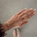 Stainless Steel Gouden Handchain Armband Star Shine