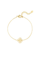 Stainless Steel gouden Armband Open Klaver