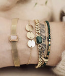 ZAG Bijoux Stainless Steel Armband Schijfjes Cardin