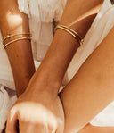 ZAG Bijoux Stainless Steel Gouden Armband Bangle Chenille