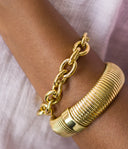 ZAG Bijoux Stainless Steel Gouden Armband Ecume