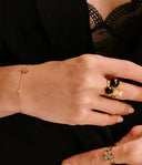 ZAG Bijoux Stainless Steel Gouden Armband Newton