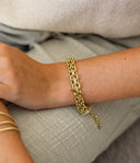 ZAG Bijoux Stainless Steel Gouden Armband Thésée