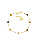 ZAG Bijoux Stainless Steel Gouden Armband Zoe tiger's eye