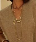 ZAG Bijoux Stainless Steel Gouden Ketting Makeb Sautoir