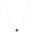 ZAG Bijoux Stainless Steel Gouden Ketting Velasque lapis lazuli