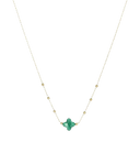 ZAG Bijoux Stainless Steel Gouden Ketting Velasquez malechite