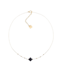 ZAG Bijoux Stainless Steel Gouden Ketting Velasquez onyx