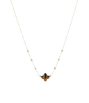 ZAG Bijoux Stainless Steel Gouden Ketting Velasquez tiger eye