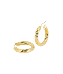 ZAG Bijoux Stainless Steel Gouden Oorbellen Hoops Catarina