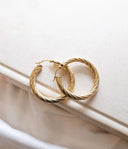 ZAG Bijoux Stainless Steel Gouden Oorbellen Hoops Catarina