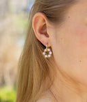 ZAG Bijoux Stainless Steel Gouden Oorbellen Jade