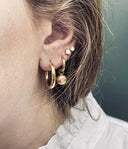 ZAG Bijoux Stainless Steel Gouden Oorbellen Sabrina