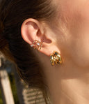 ZAG Bijoux Stainless Steel Gouden Oorbellen Warhol