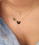 ZAG Bijoux Stainless Steel Ketting Amour Hartje Fou