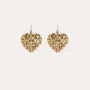 Coracao strass earrings bicolor
