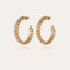 Gas Bijoux Izilda strass hoop earrings
