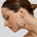 Gas Bijoux Oorbellen Multiperla Hoops Zilver