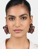 Olivia Dar Oorbellen Camelia Plum