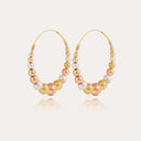 Multiperla hoop earrings bicolor
