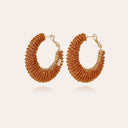 Gas Bijoux Oorbellen Izzia Large Brown