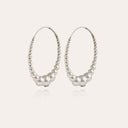 Gas Bijoux Oorbellen Multiperla Hoops Zilver