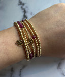 PScallme Armband Dot 5 Small Fuchsia
