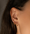 MIAB Oorbellen - Floral Click Zilver