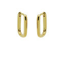 Karma Oorbellen Plain Hinged Hoops Smooth Square
