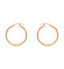 Anna + Nina Round Plain Hoop Earrings