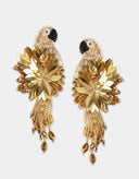 Olivia Dar Earrings Parrot Gold