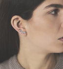 Anna + Nina Single Stars Aligned Stud Oorbel