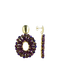 Lott Oorbellen Open Oval S Element Metallic Purple