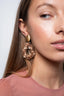 Lott Oorbellen Flower Drop L - Dark Nude