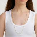 Pure by Nat Necklace Long Chain with Pearls