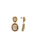 Lott Earrings Pendant Earring Double M - Orange Crush