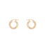 Anna + Nina Thick Plain Hoop Earrings S