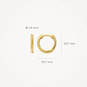 Blush earrings 14k gold 7265YGO