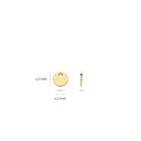 Blush earring 14k gold 9055YGO