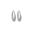 Stainless Steel Zilveren Chunky Hoops 3.5cm