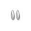 Chunky Hoops Silver 3.5cm
