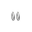 Chunky Hoops Silver 3.0cm