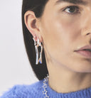 Anna + Nina Small Funky Star Hoop Earrings