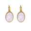 OORBELLEN CAMPS & CAMPS OVAAL LICHT ROZE