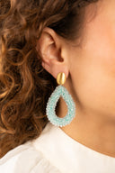 Lott Earrings Drop L - Aquamarine