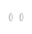 Anna + Nina Thick Plain Hoop Earrings L