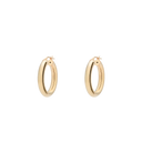 Anna + Nina Thick Plain Hoop Oorbellen L